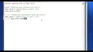 Python  Reading a text file