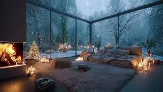 Calming Snow Wind and Fire Sounds for Relaxation, Rest and Gentle Night Comfort
