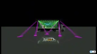 Ticktack Mobile Stage Truck Lighting Effects Animation Video-Lights illuminate Concert,Music Events.