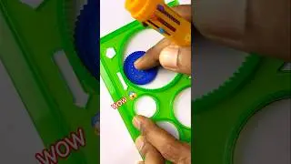 Easy Satisfying Design | Spirograph 😱 #shorts #shortsfeed #spirograph #design #art