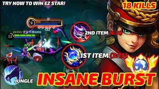MONSTER KILL!!! Insane Damage Burst Build Harley Jungle Top Global Build [MUST TRY]