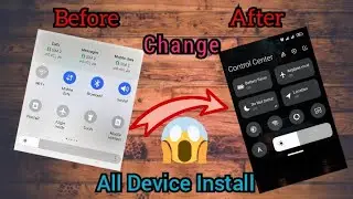 Notification Smartphone // Full  Customize Notification Panel || Change Phone Control Central