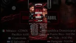 Estos son los horarios de la pelea si no llega ganar Nando de la pelea no soy m&aacute;s del team de Yolo a