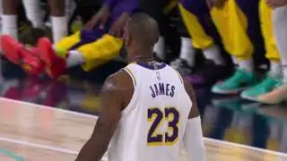 Father and Son Play in the NBA lebron and bronny Lakers vs Suns