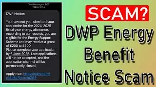 DWP Energy Benefit Notice Scam EXPOSED! | Don&rsquo;t Fall for This UK Energy Rebate Fraud 💸