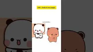 When bubu make fun of dudu 🥲🤕 #angry #dudu #bubududu #dudububu #shorts #cartoon