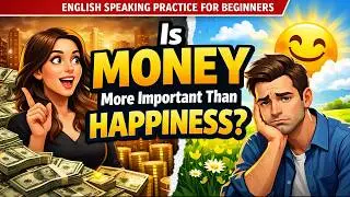 Is money more important than happiness? | English speaking practice for beginners