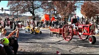 Old Tractors in Pennsylvania City's Christmas Parade: Collection of 9 Antique Tractors