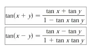 Trigonometric Identity: tan(x +/- y): Proof