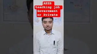 AEES teaching job Government or Private | #aecs #tgt #viral #trending #youtubeshorts