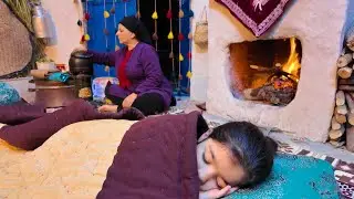 Peaceful Village Life: Wood‑Fired Bread and Homemade Lentil SoupDescription