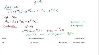 Sec. 4.4 Homogeneous Systems with Constant Coefficients and the Eigenvalue Problem