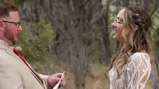 Emotional First Look & Private Vows + Father First Look at Vista View Events (MacKenzie & Jake)