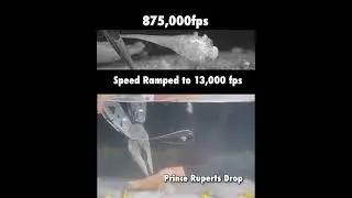Prince Ruperts Drop experiment at 875,000 fps