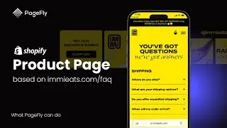 How to create Shopify FAQ Page in PageFly | Shopify FAQ Page example (Legacy Editor)