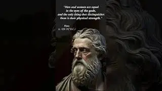 Aristotle VS Plato On Women & Gender Equality (1 of 10) #aristotle #plato #quote