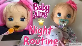 Baby Alive 2006 Soft Face Night Routine! Playing, Messy Carrot Food Feeding, & Bedtime