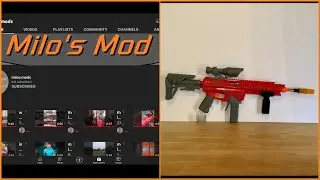 Modified Dart Zone Max Stryker From Milos Mods!  Sneak Peek!  #shorts #nerf #dartzone #nerfmod