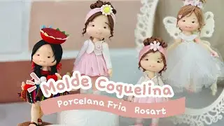 MOLDE COQUELINA 🥰 Porcelana Fr&iacute;a tutorial - Rosart Arequipa