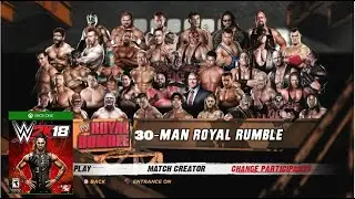 WWE 2K18 | 30-man Royal Rumble | 156
