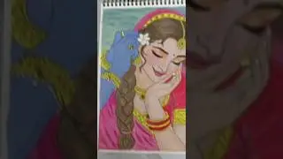 barbie trend with my Radha rani #spiritualart #art #divineart #drawing #indianart #radha #radharani