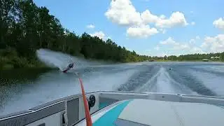 Slalom Waterski Course Aug 2025 - Mark, 32mph, 22&rsquo; off
