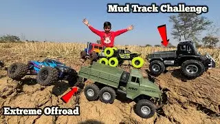 😱 Patle Mud Track Par RC Trucks Ka Kamaal | Extreme Control Challenge! 🚛🔥- Kunal RC