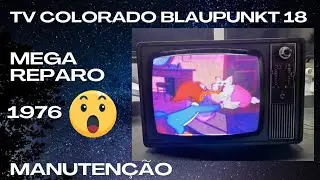 MEGA MANUTEN&Ccedil;&Atilde;O TV COLORADO RQ BLAUPUNKT 18 POLEGADAS DE 1976. A tv que faltava na cole&ccedil;&atilde;o.
