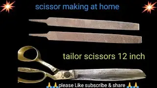 How to make tailor scissor!!How to get sewing scissor!!Homemade tailor scissor!!