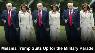 Melania Trump Suits Up for the Military Parade