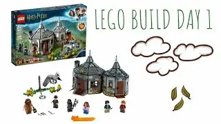 Building a LEGO Hagrid's Hut: Buckbeak's Rescue Day 1 || Build Your Own Harry Potter with LEGO