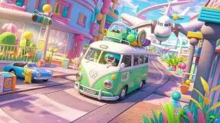 ✈️🚌 The Airplane Loop with White Green Bus! | Fun Nursery Rhymes for Kids 🎶🌟