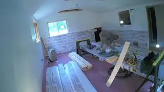 Master Suite Remodel - Installing Shiplap