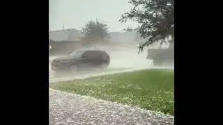granizada apocal&iacute;ptica en Nebraska eua #a #automobile #b #vlog #news #flood #flooding #travel