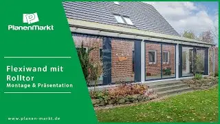 Terrassenverkleidung mit Rolltor - Montage an der &Uuml;berdachung | PlanenMarkt