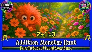 Addition Monster Hunt | Count to 10 with Friendly Monsters | Magic Mini Monsters #magicminimonsters