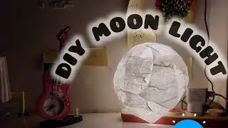 DIY MOON LIGHT | How to make MOON light | @Queen_Art #DIY #project #moon #moonlight  