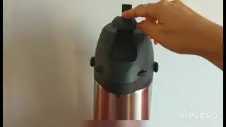 Garrafa t&eacute;rmica com alavanca inox