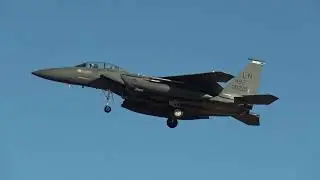 U.S Air Force Boeing F-15E Strike Eagle (97-0221) Landing Gran Canaria GCLP