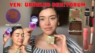 Çok sevilen ürünleri deniyorum | Beaulis gilter | hoola muadil bronzer | Bu nasıl gloss ? 🤯