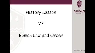 History -  7A  -Roman law and order
