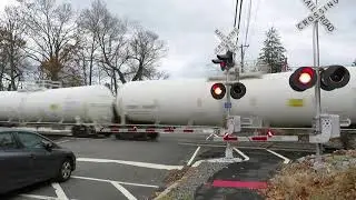 Clinton Ave RR Crossing after upgrade in Northvale NJ (11/26/21)