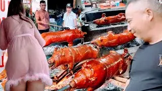 Crispy Golden Roast Pork Market Draws Crowds