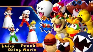 Mario Party 9 - Boss Rush As Fire Peach Vs Fire Mario Vs Fire Luigi Vs Fire Daisy (Master CPU)