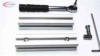 Installing an Aluminium Extrusion Profile Connector (Anchor Bolt) with Matara. (40x40, 45x45)