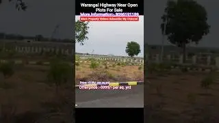 Warangal Highway Open Plots For Sale #hyderabad #banjarahills #telangana #realty #investment #viral
