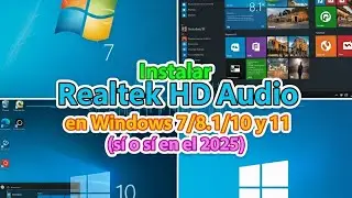 Instalar Realtek HD audio en Windows 7/8.1/10/11 si o si en 2025 ?