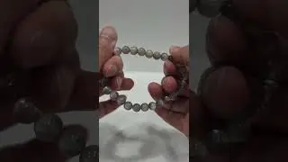 6mm+ Rainbow-sheen Grey Moonstone Labradorite bracelet on Depop/Mercari
