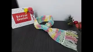 Fular crosetat pentru copii