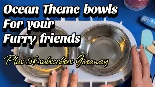 #170 Creating an Ocean-Inspired Resin Pet Bowl @Teexpert